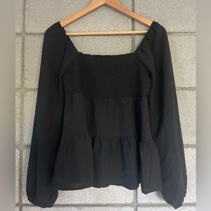 Black baggy blouse